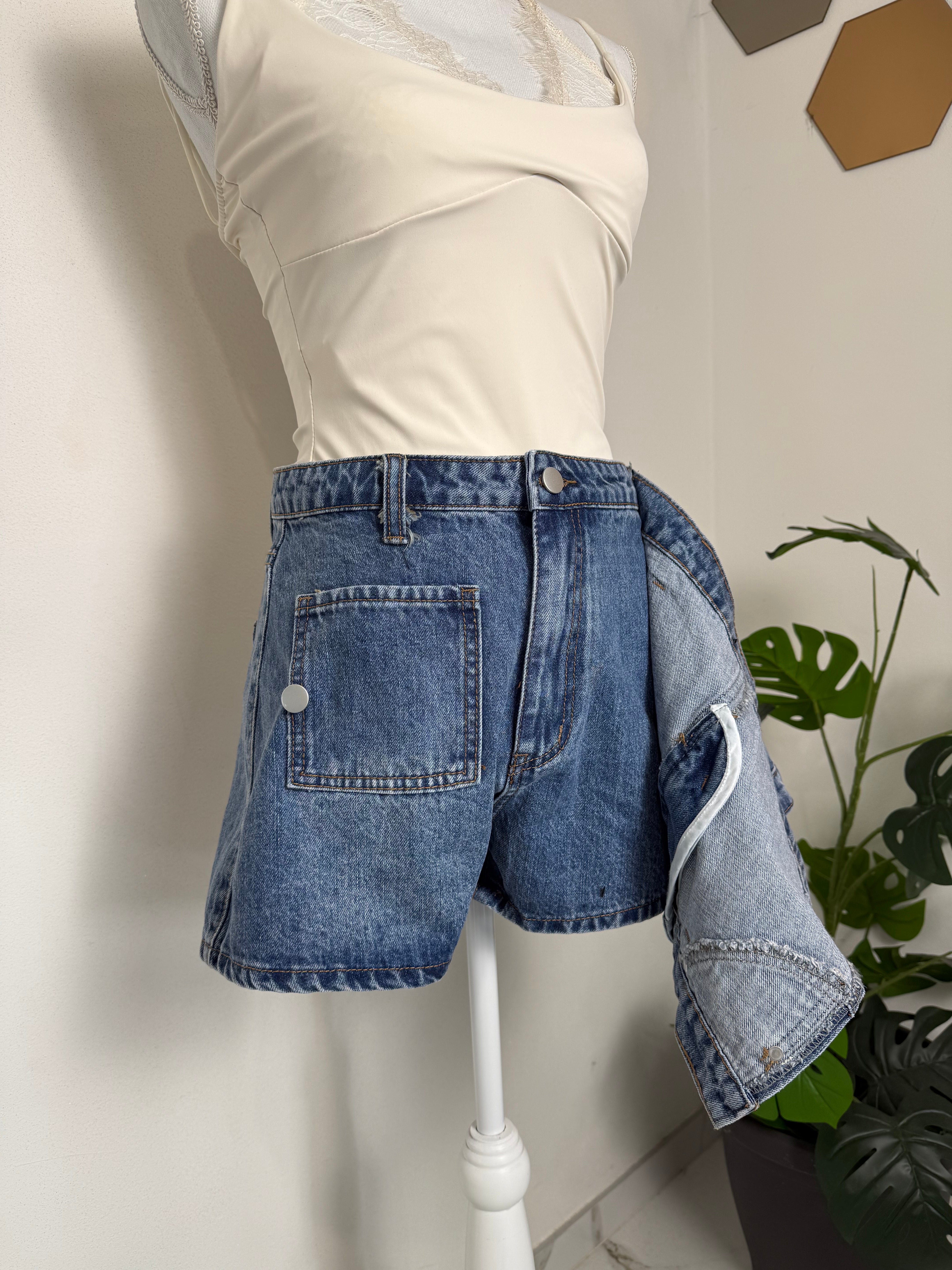 Gonna Pantaloncino Denim