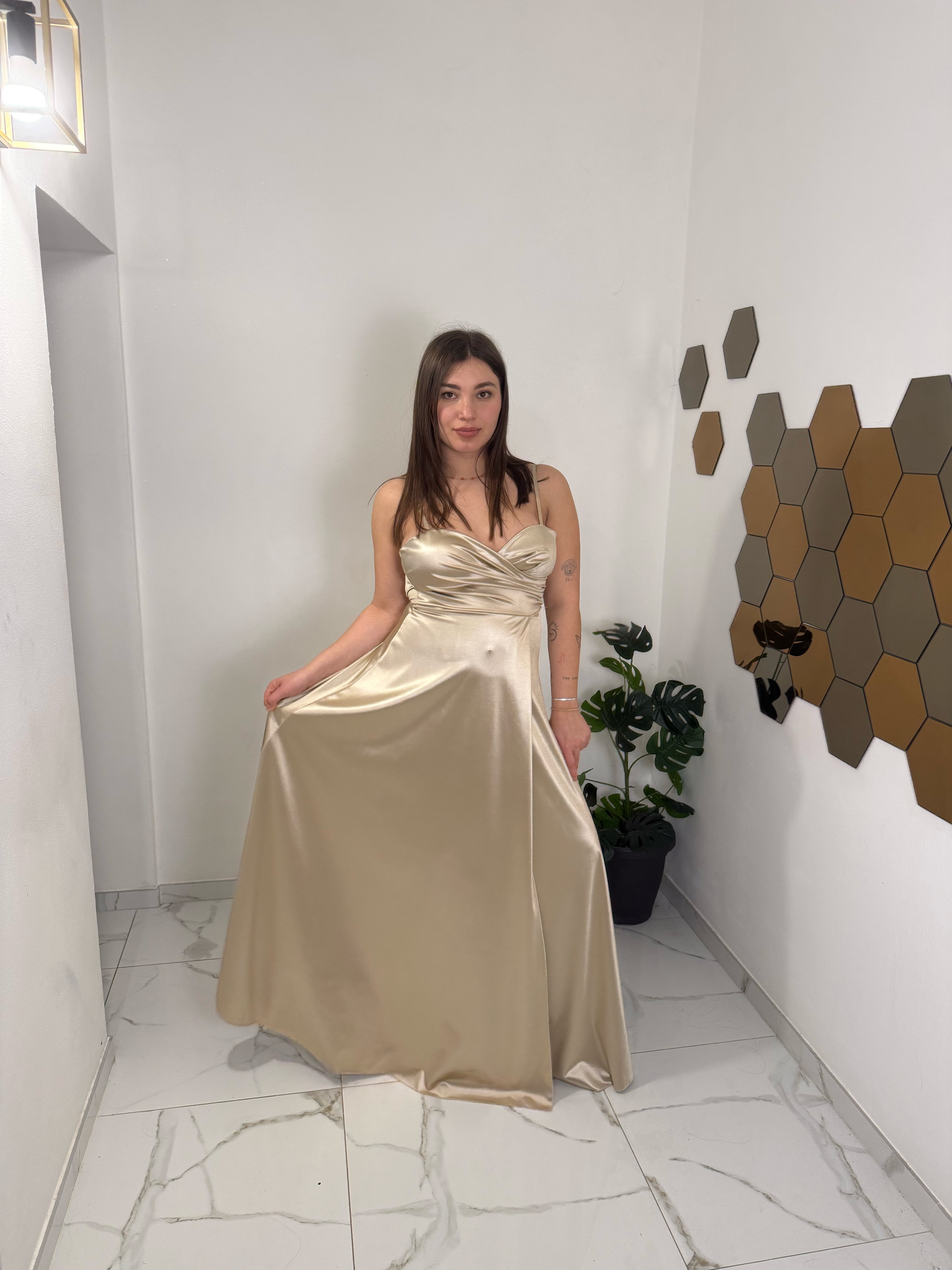 Abito lungo Venere Gold