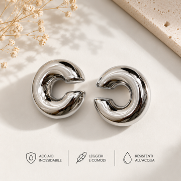 Ear Cuff in Acciaio Inox 316L