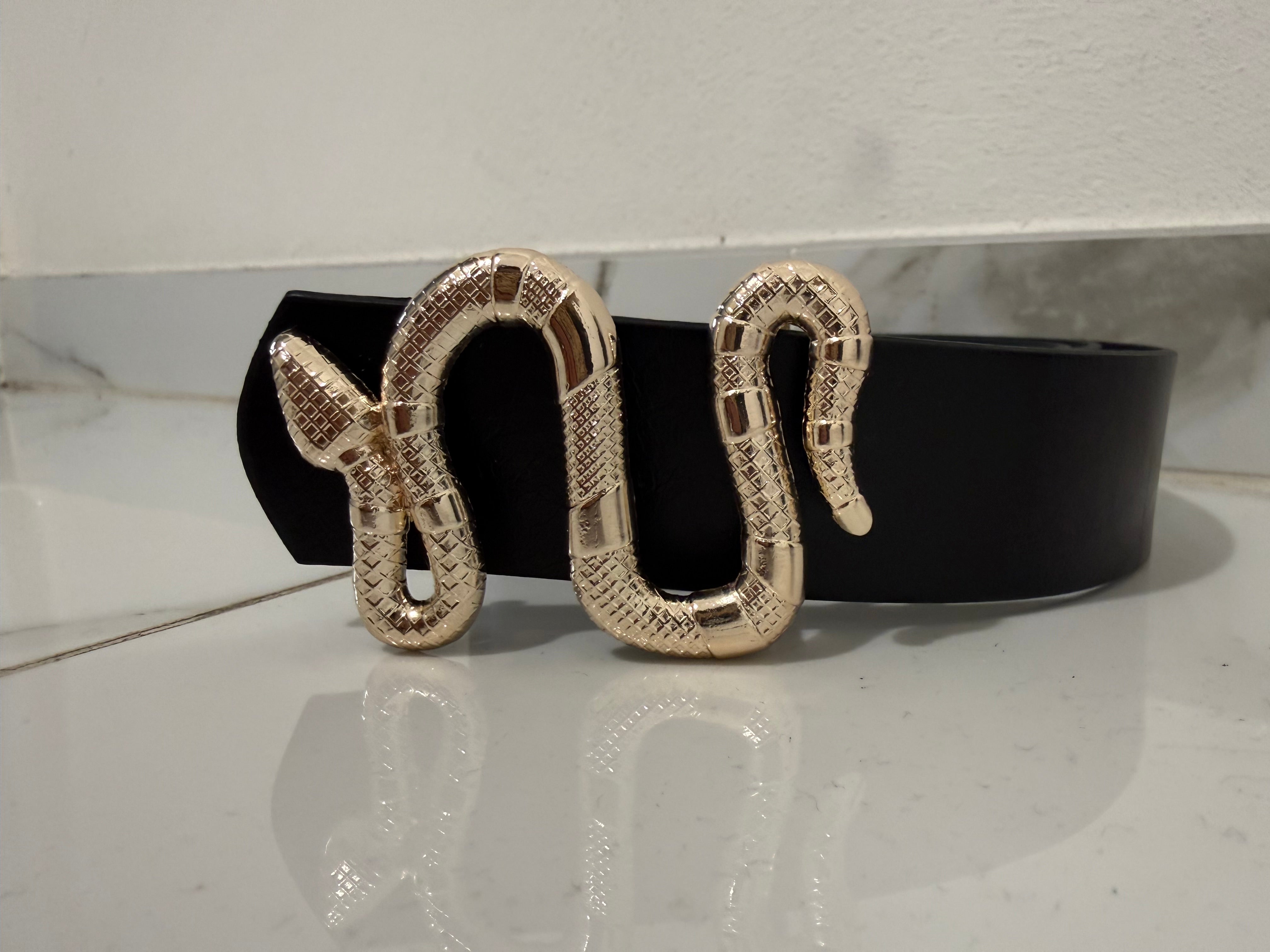 Cintura Fibbia Serpente