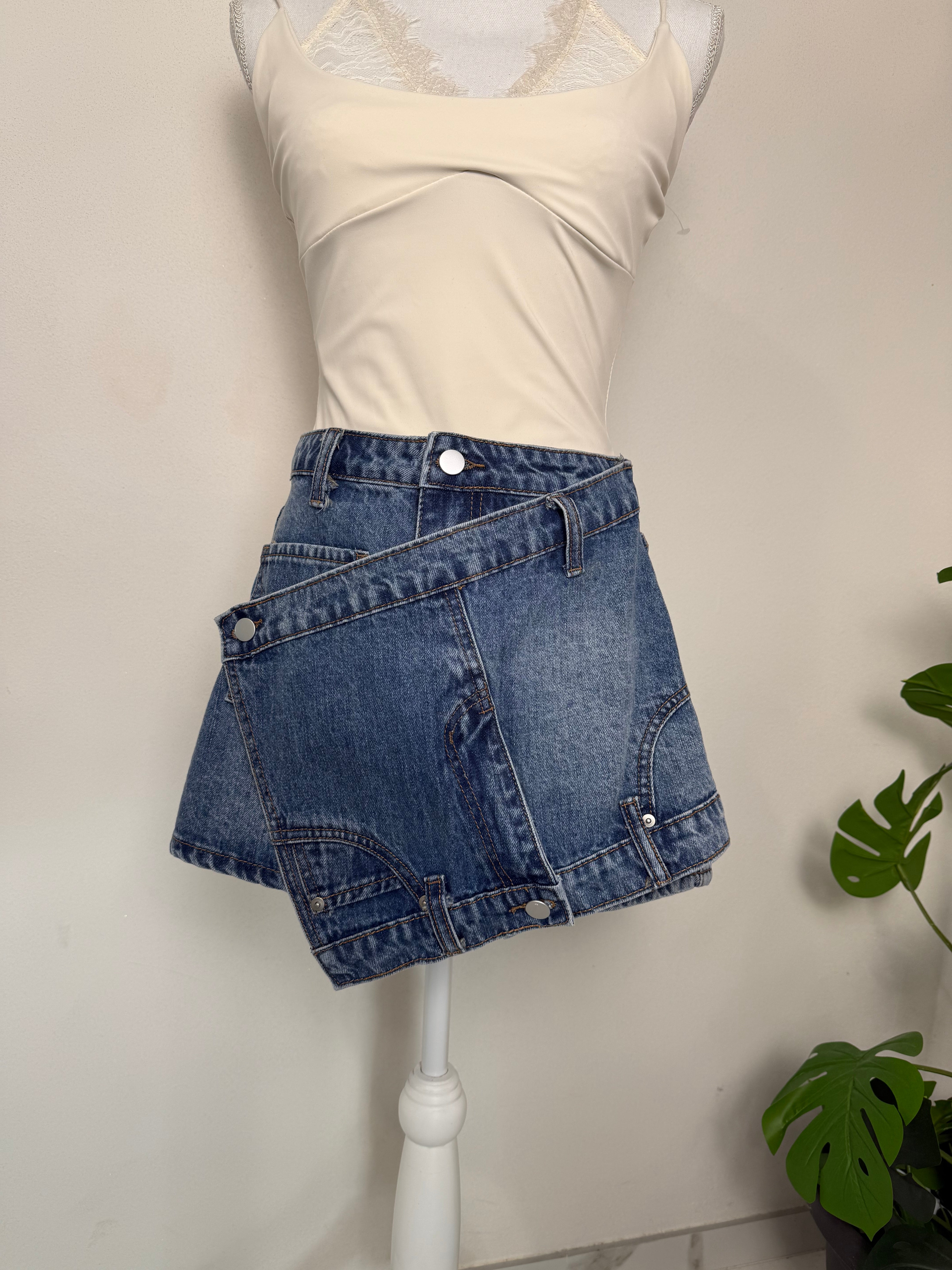 Gonna Pantaloncino Denim