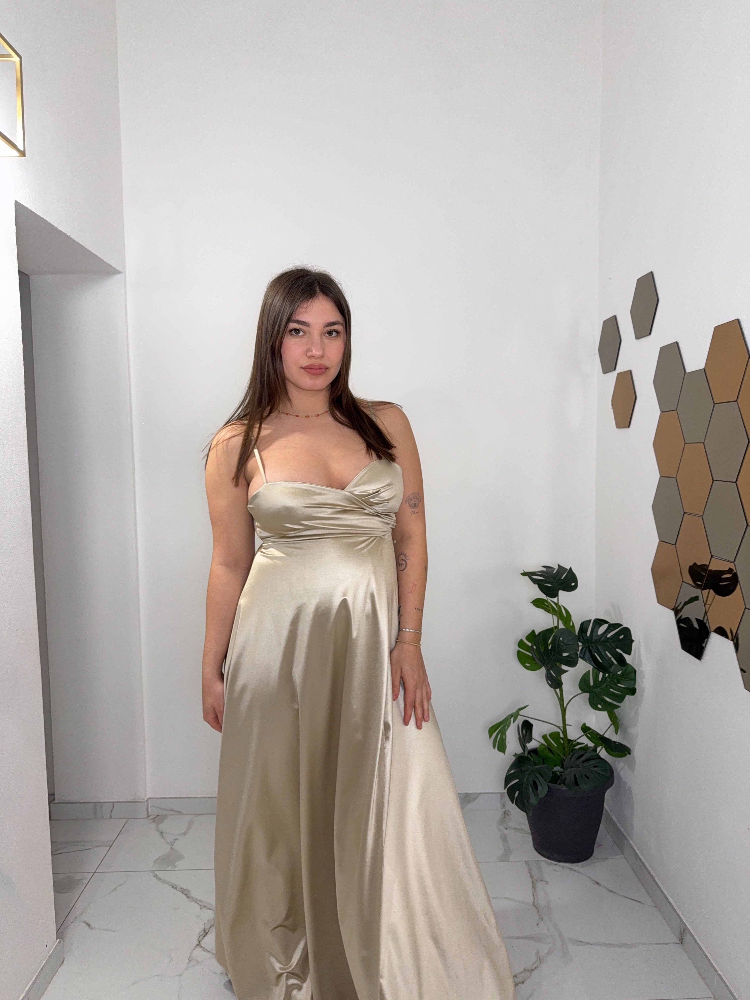 Abito lungo Venere Gold