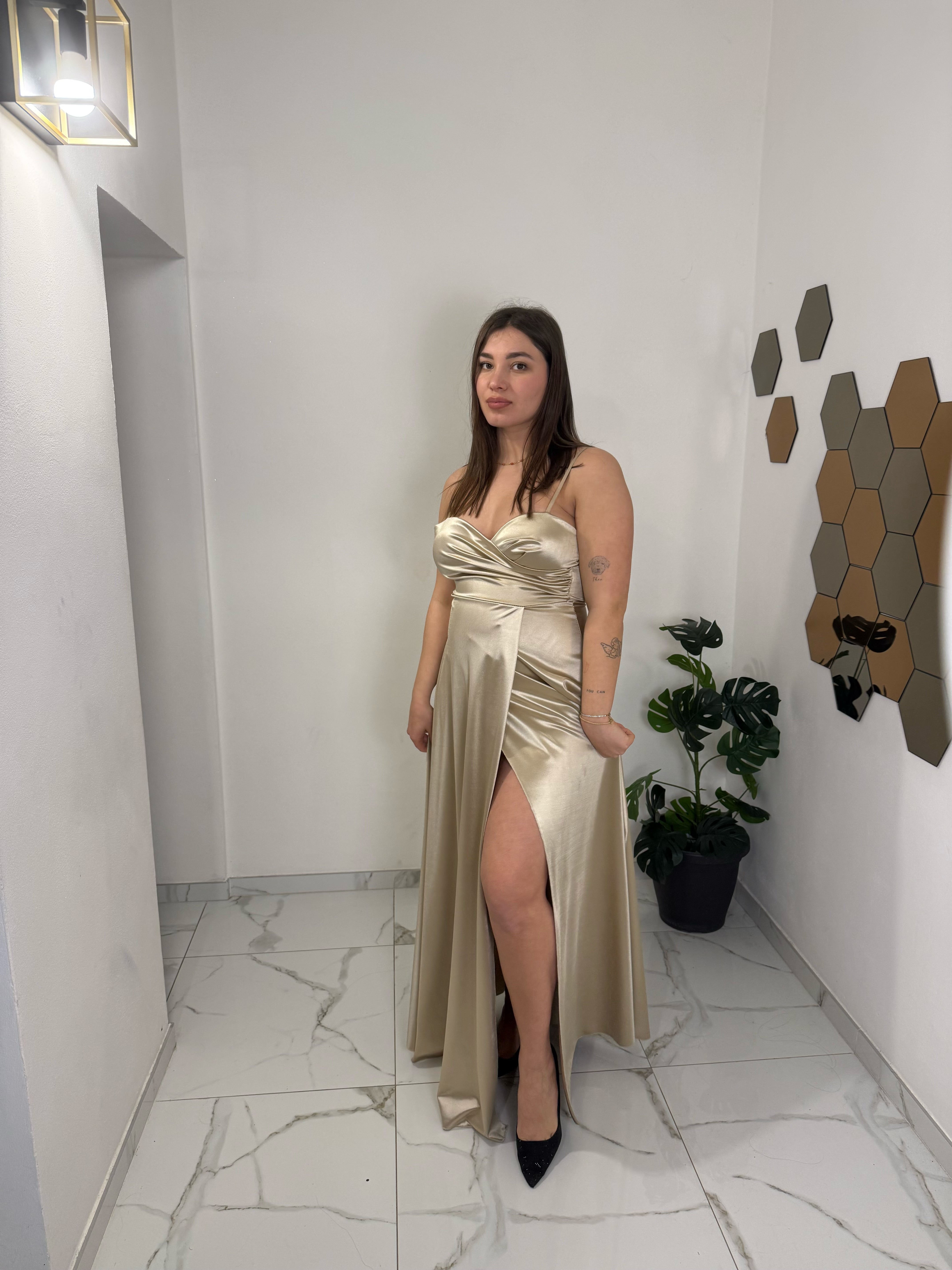 Abito lungo Venere Gold