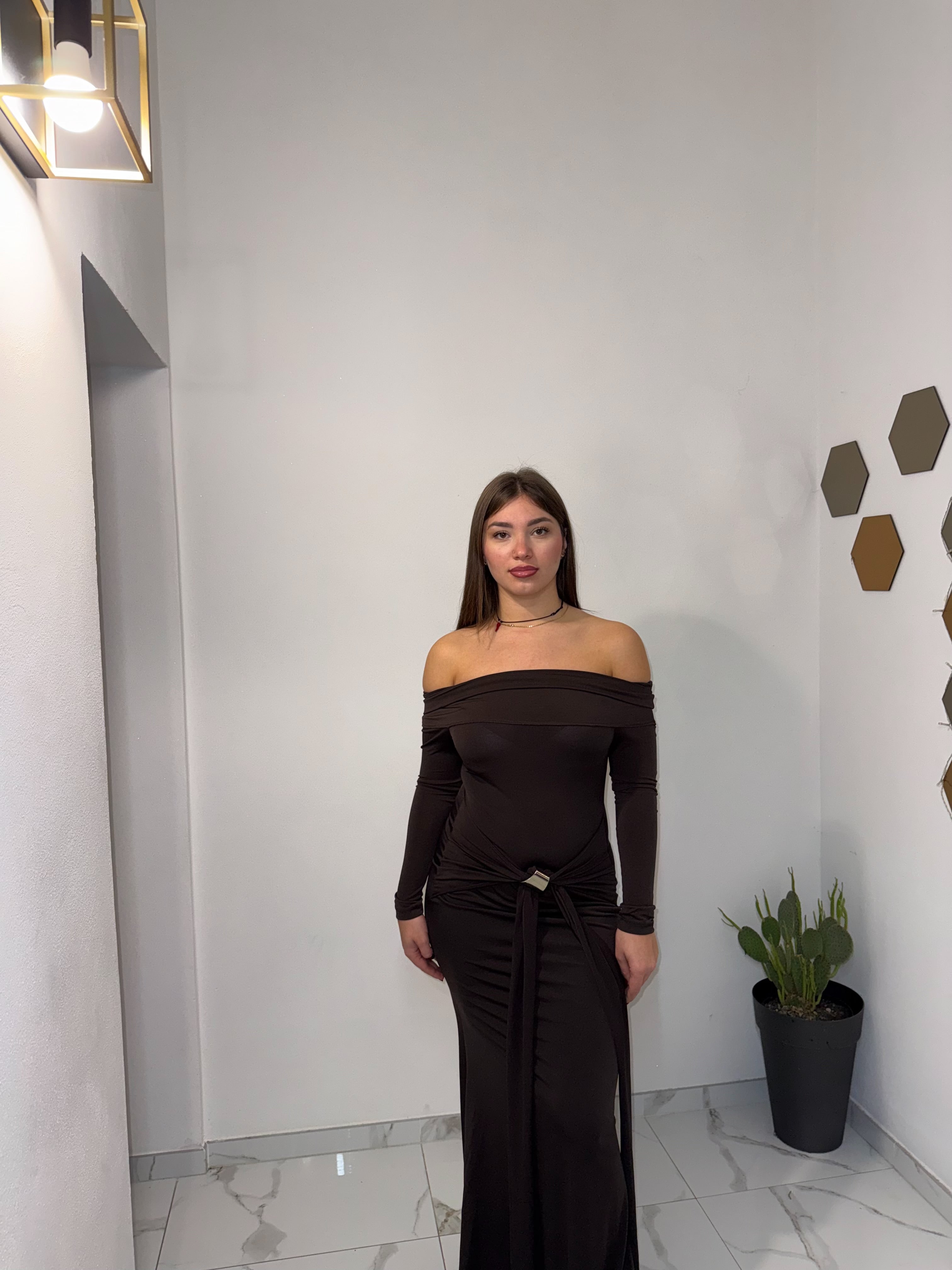 Vestito Diva marrone