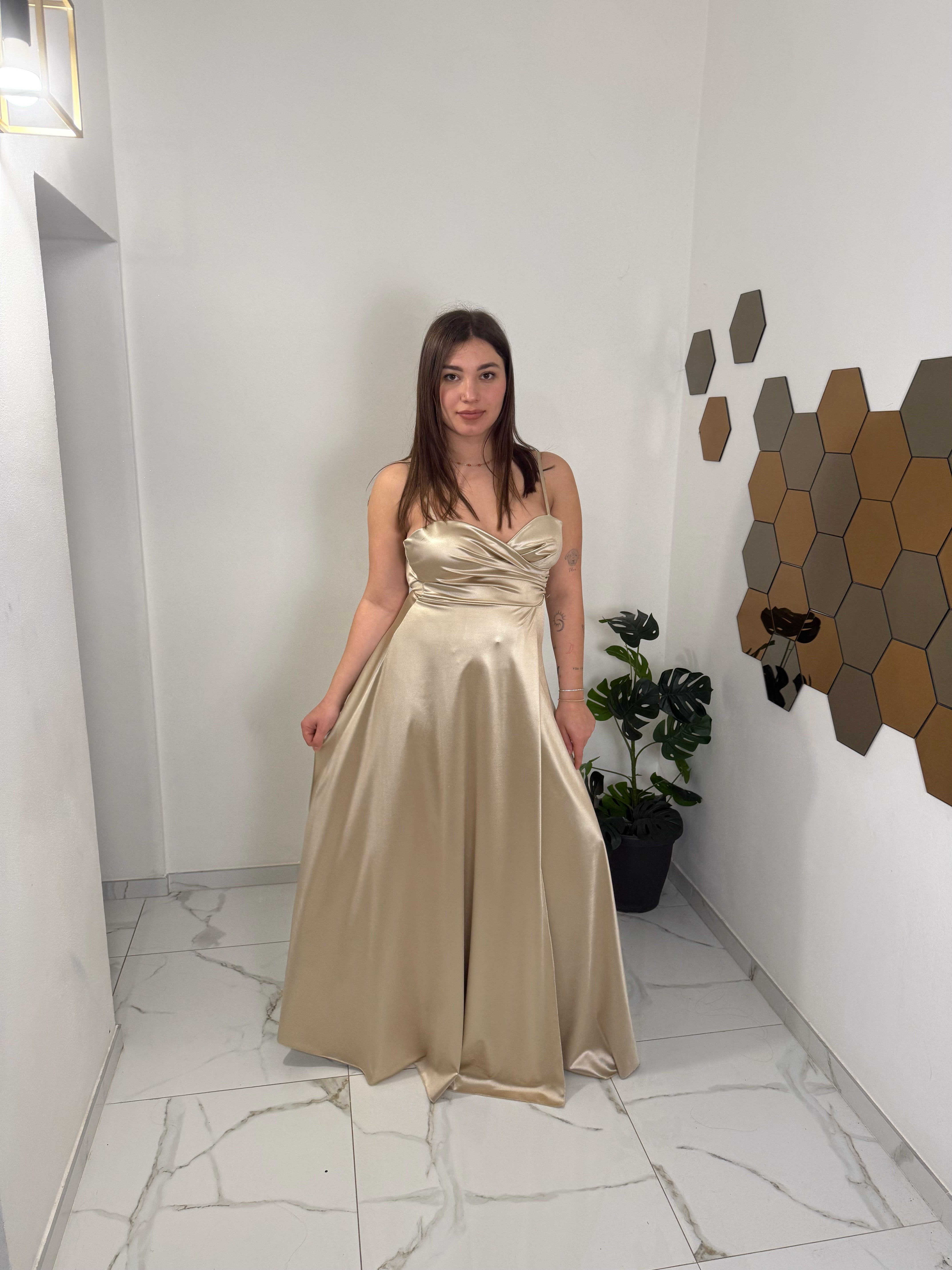 Abito lungo Venere Gold