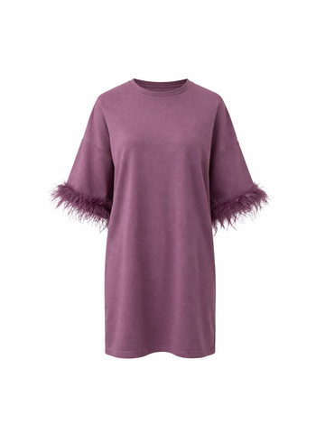 T-shirt abito Piuma